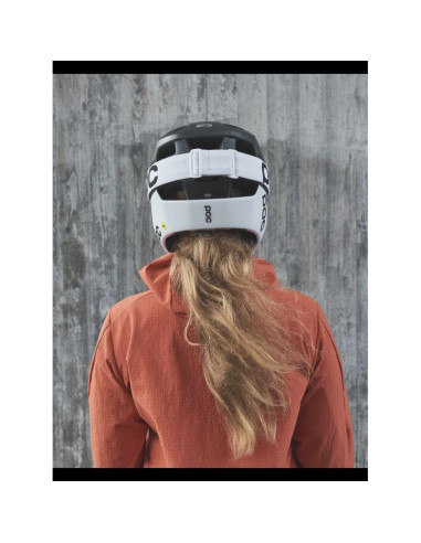 Kask rowerowy poc otocon race mips czarno biały