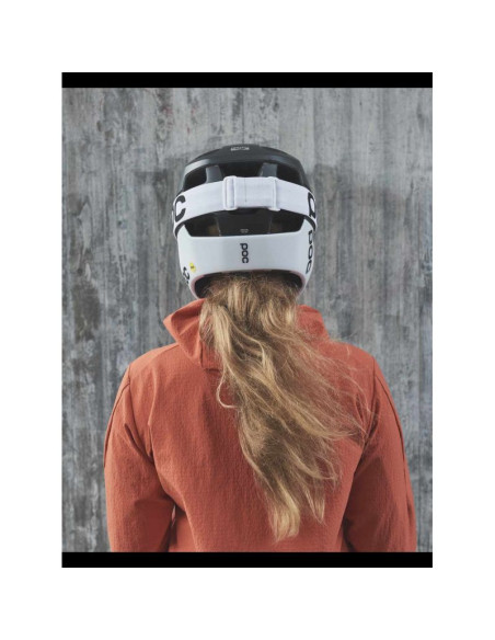 Kask rowerowy poc otocon race mips czarno biały