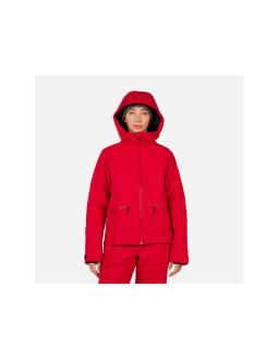Kurtka narciarska damska rossignol w rochrun insulated jkt czerwona