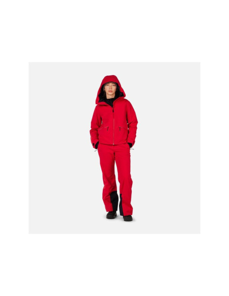 Kurtka narciarska damska rossignol w rochrun insulated jkt czerwona