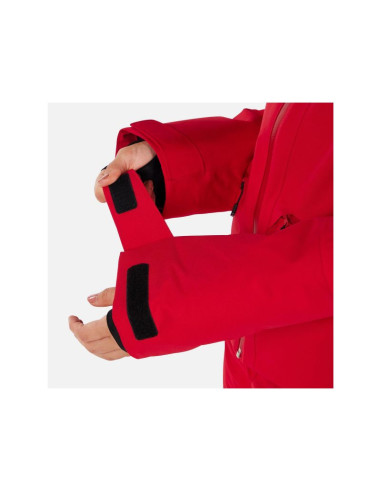 Kurtka narciarska damska rossignol w rochrun insulated jkt czerwona