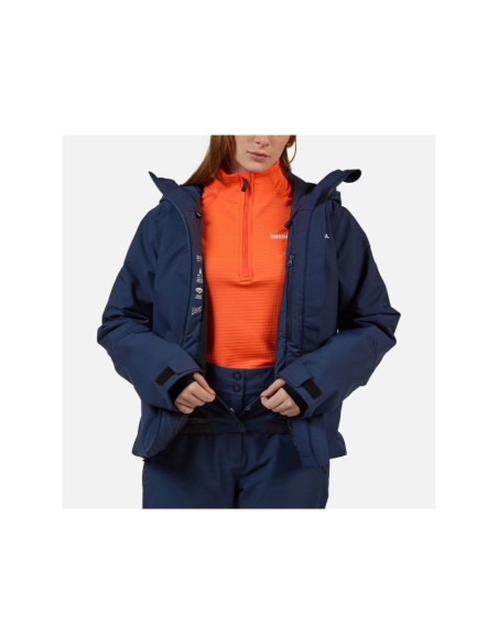 Kurtka narciarska damska rossignol w rochrun insulated jkt granatowa