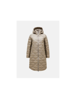 Płaszcz damski peak performance helium down coat women kolor beżowy