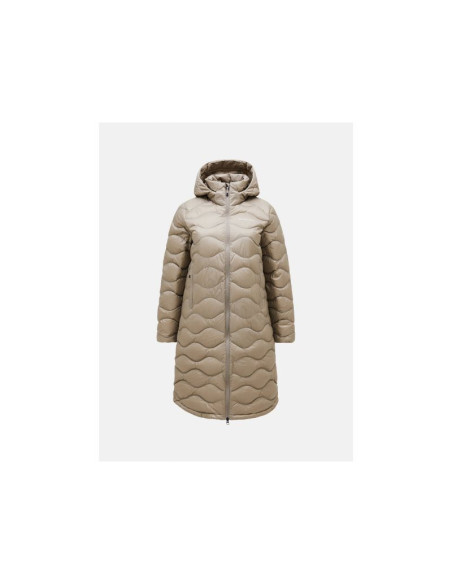 Płaszcz damski peak performance helium down coat women kolor beżowy