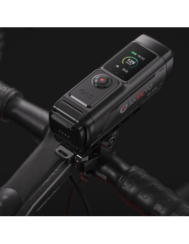 Kamera sportowa akeeyo 730pro wideorejestrator 4k na kierownicę rower motocykl - czarna