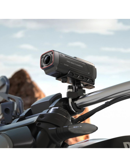 Kamera sportowa akeeyo 730pro wideorejestrator 4k na kierownicę rower motocykl - czarna