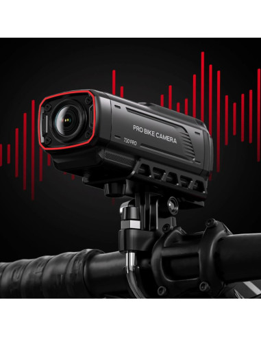 Kamera sportowa akeeyo 730pro wideorejestrator 4k na kierownicę rower motocykl - czarna