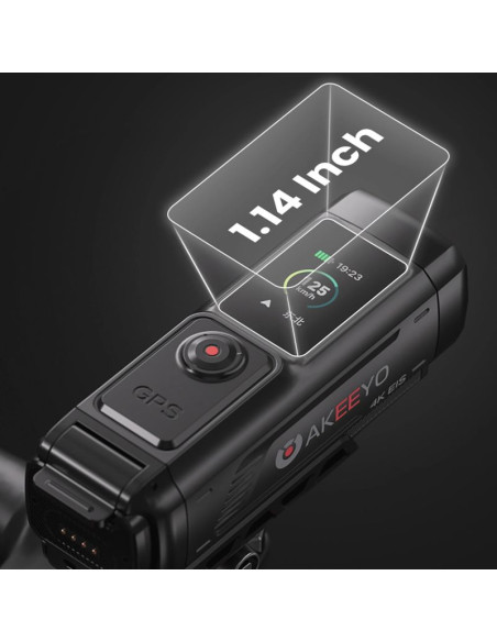 Kamera sportowa akeeyo 730pro wideorejestrator 4k na kierownicę rower motocykl - czarna
