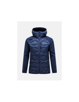 Kurtka peak performance m helium down hybrid hood granatowy