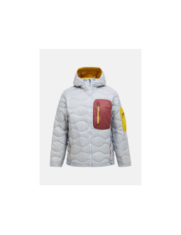Kurtka puchowa męska peak performance m helium utility down hood jacket kolor szary
