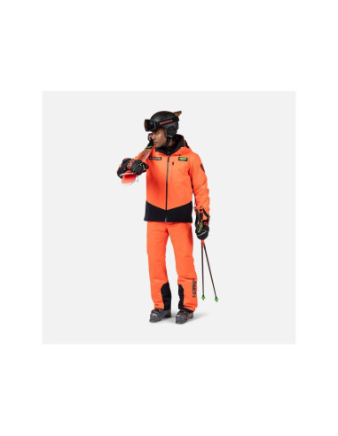 Spodnie narciarskie męskie rossignol hero blackside insulated pant czerwone