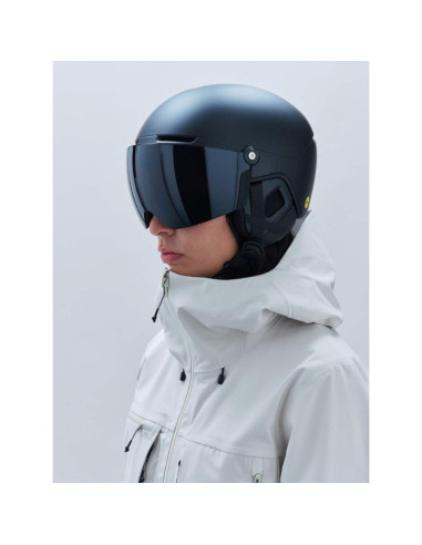 Kask narciarski poc obex visor czarny mat