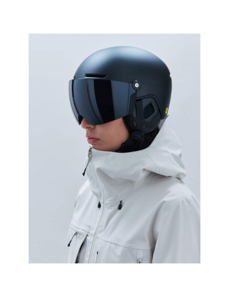 Kask narciarski poc obex visor czarny mat