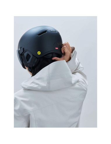 Kask narciarski poc obex visor czarny mat