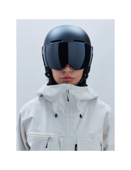 Kask narciarski poc obex visor czarny mat