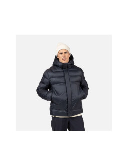 Kurtka męska rossignol aretu down hoodie jkt czarna