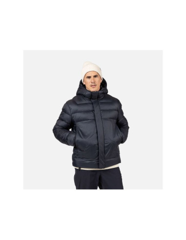 Kurtka męska rossignol aretu down hoodie jkt czarna