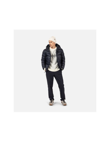 Kurtka męska rossignol aretu down hoodie jkt czarna