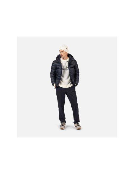 Kurtka męska rossignol aretu down hoodie jkt czarna