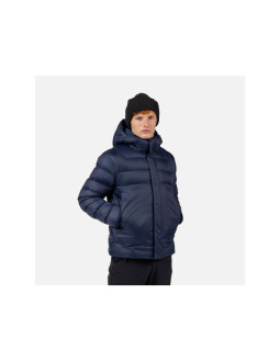 Kurtka męska rossignol aretu down hoodie jkt granatowa