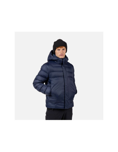 Kurtka męska rossignol aretu down hoodie jkt granatowa
