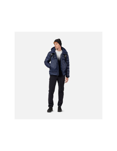 Kurtka męska rossignol aretu down hoodie jkt granatowa