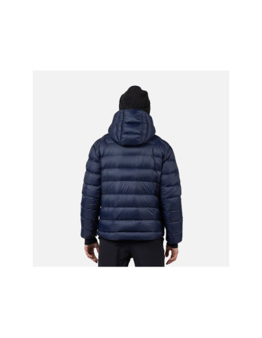Kurtka męska rossignol aretu down hoodie jkt granatowa