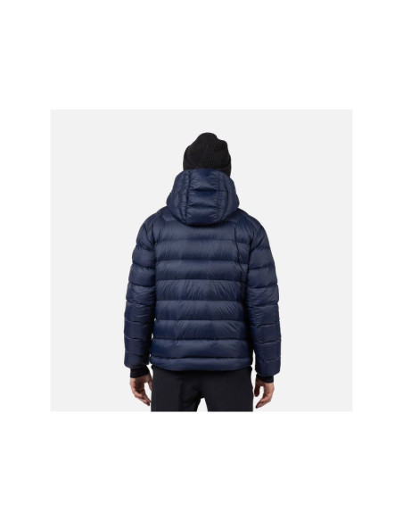 Kurtka męska rossignol aretu down hoodie jkt granatowa