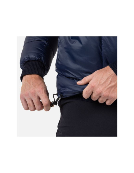 Kurtka męska rossignol aretu down hoodie jkt granatowa