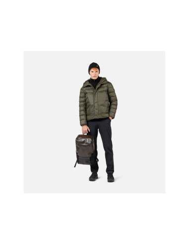 Kurtka męska rossignol aretu down hoodie jkt zielona