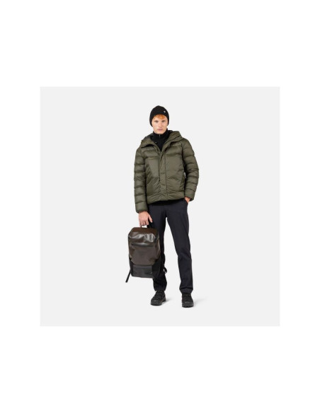 Kurtka męska rossignol aretu down hoodie jkt zielona