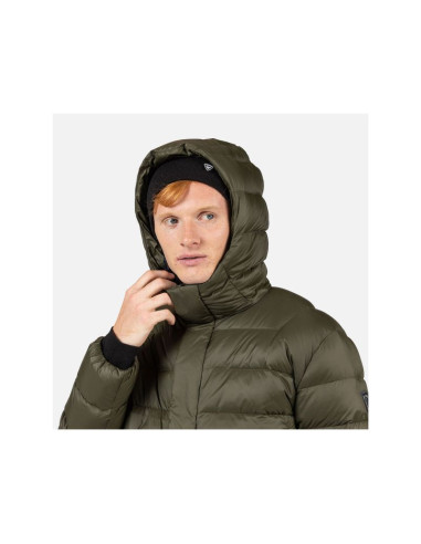 Kurtka męska rossignol aretu down hoodie jkt zielona