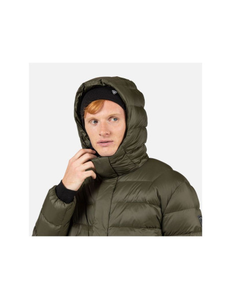 Kurtka męska rossignol aretu down hoodie jkt zielona