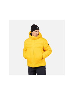 Kurtka męska rossignol aretu down hoodie jkt żółta
