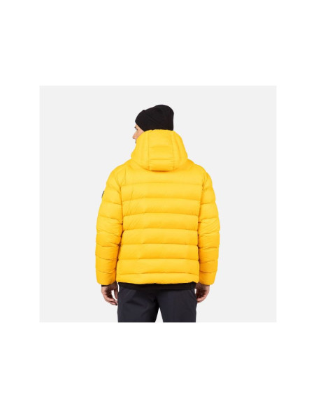 Kurtka męska rossignol aretu down hoodie jkt żółta