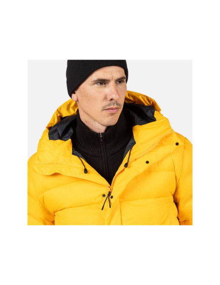 Kurtka męska rossignol aretu down hoodie jkt żółta