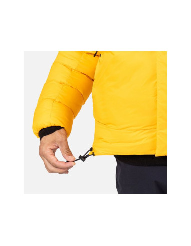 Kurtka męska rossignol aretu down hoodie jkt żółta