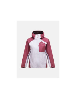 Kurtka damska peak performance w trail hipe 3l shell jacket kolor szary