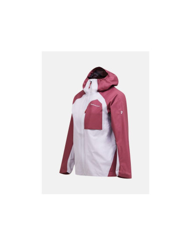 Kurtka damska peak performance w trail hipe 3l shell jacket kolor szary