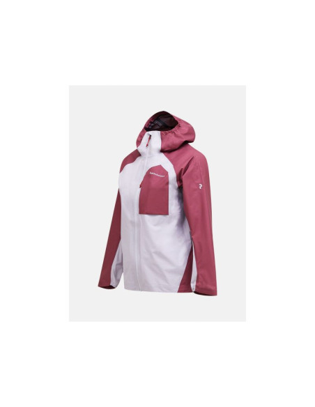 Kurtka damska peak performance w trail hipe 3l shell jacket kolor szary