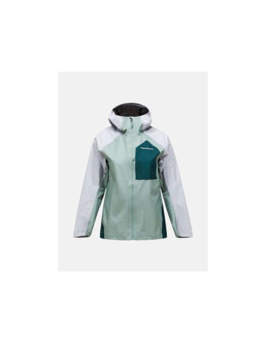 Kurtka damska peak performance w trail hipe 3l shell jacket kolor zielony