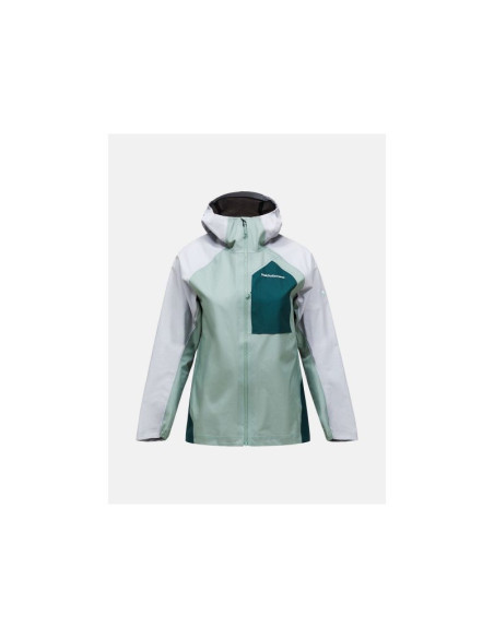Kurtka damska peak performance w trail hipe 3l shell jacket kolor zielony