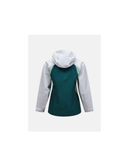 Kurtka damska peak performance w trail hipe 3l shell jacket kolor zielony 2