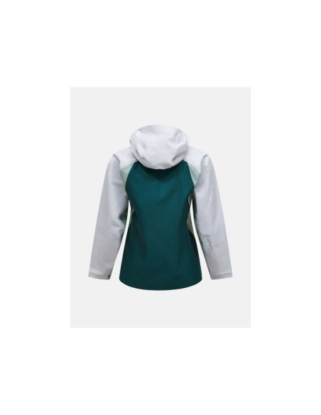 Kurtka damska peak performance w trail hipe 3l shell jacket kolor zielony