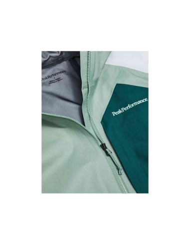 Kurtka damska peak performance w trail hipe 3l shell jacket kolor zielony