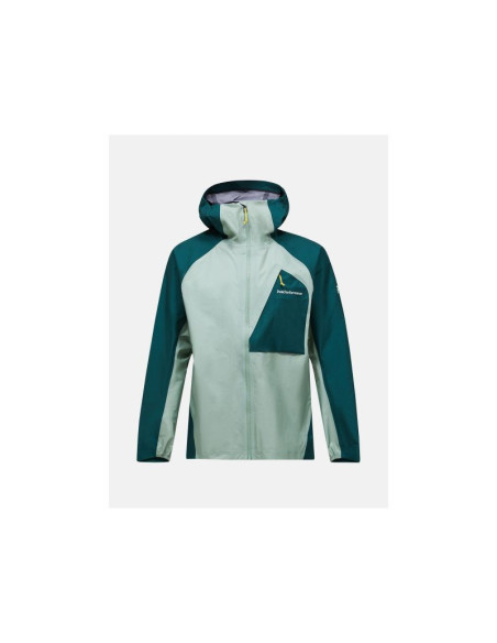 Kurtka męska peak performance m trail hipe 3l shell jacket kolor zielony