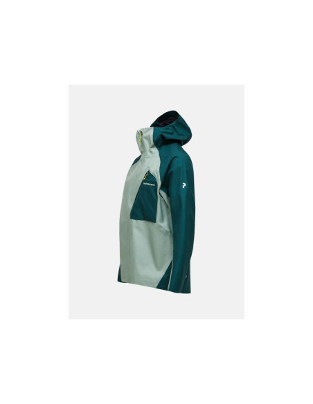 Kurtka męska peak performance m trail hipe 3l shell jacket kolor zielony
