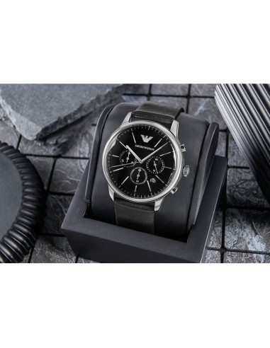 Zegarek męski emporio armani minimalist chronograph ar11774 + box