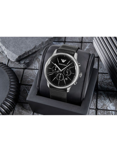 Zegarek męski emporio armani minimalist chronograph ar11774 + box
