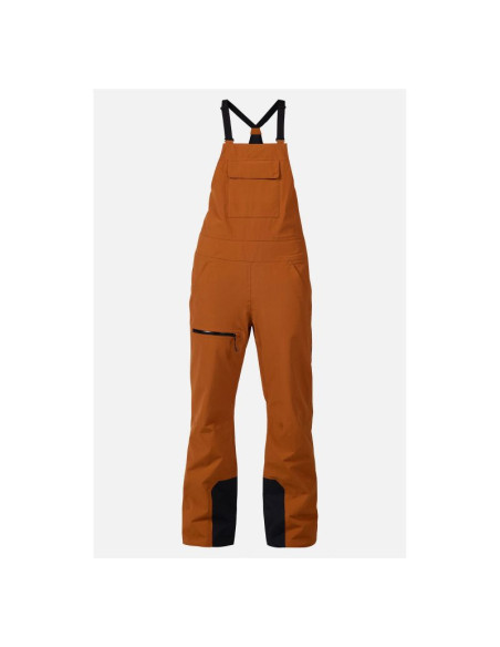Spodnie narciarskie damskie rossignol w outerlimits insulated bib brązowe